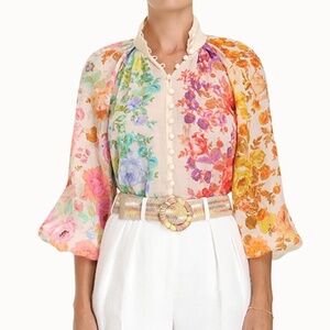 Zimmermann Raie Floral blouse - Size 0